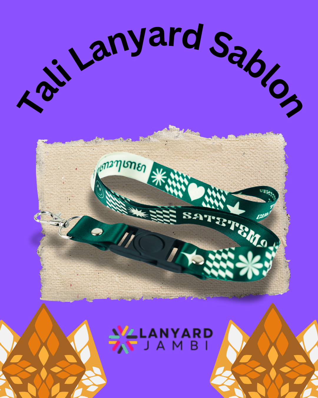 Tali Lanyard Sablon di Jambi